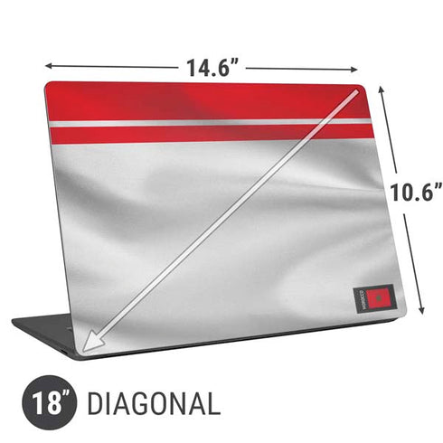 Morocco Soccer Flag Universal Laptop 18in (14.6 x 10.6in) Skin